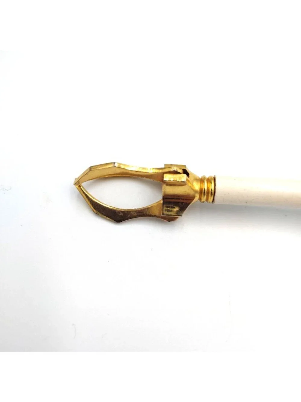 Vintage Mechanical Olive Pickle Server Gold Tone Claw Hors d'Oeuvre Grabber MCM